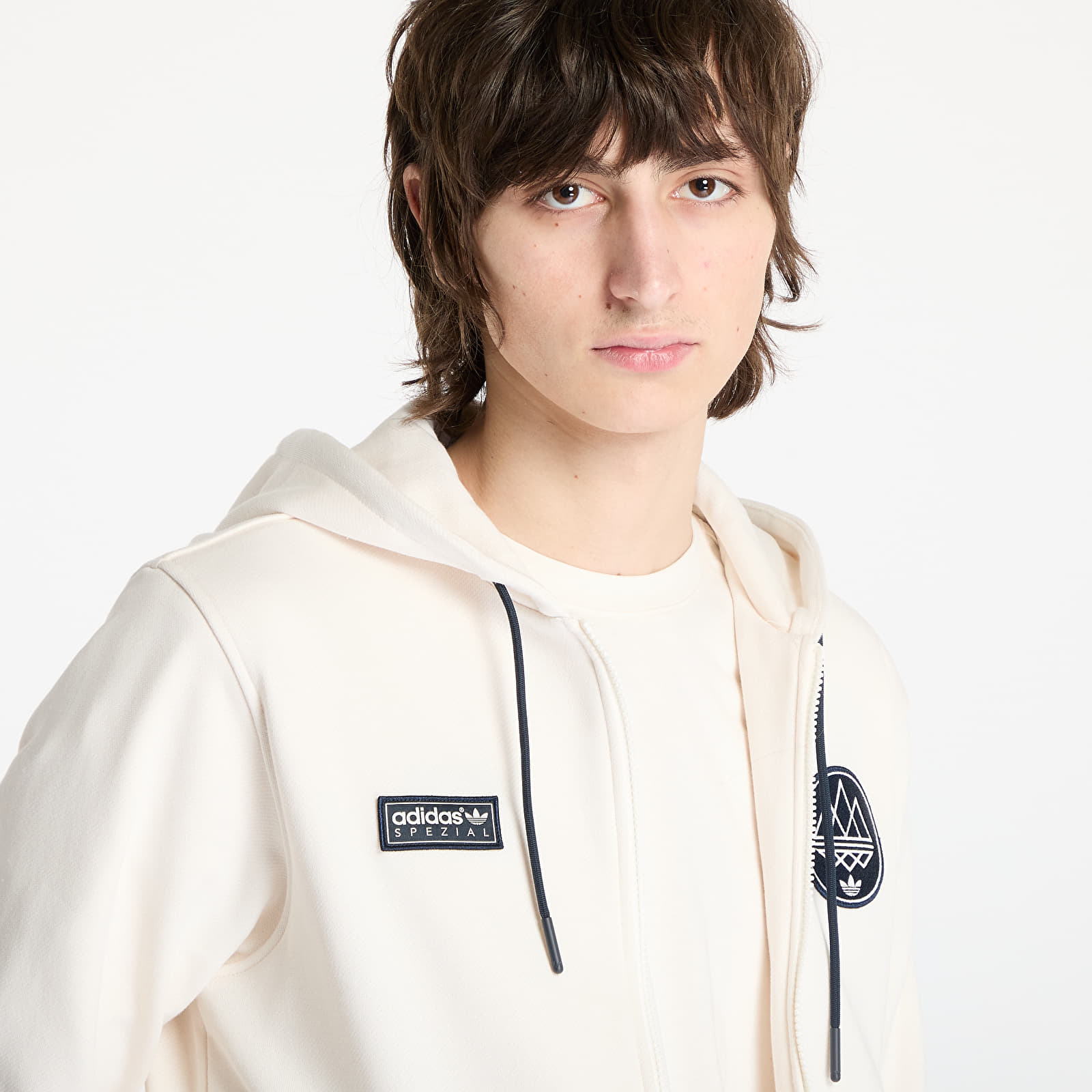 Men's hoodies adidas Billinge Spezial Hoodie Beige/ Chalk White