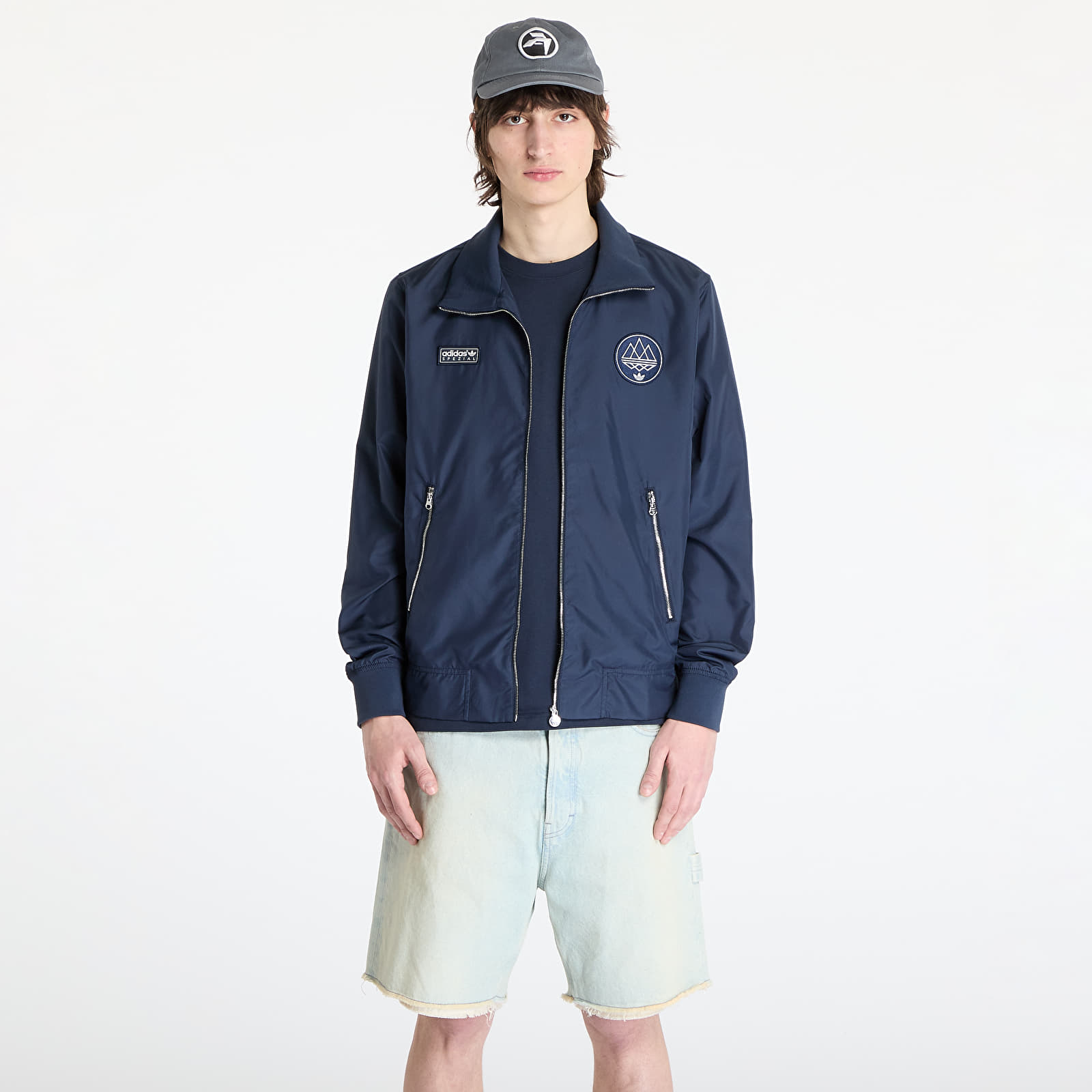 Chaquetas de hombre adidas Hudswell Spezial Jacket Blue/ Night Navy