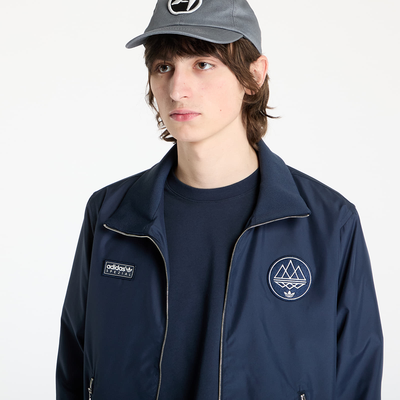 Chaquetas de hombre adidas Hudswell Spezial Jacket Blue/ Night Navy