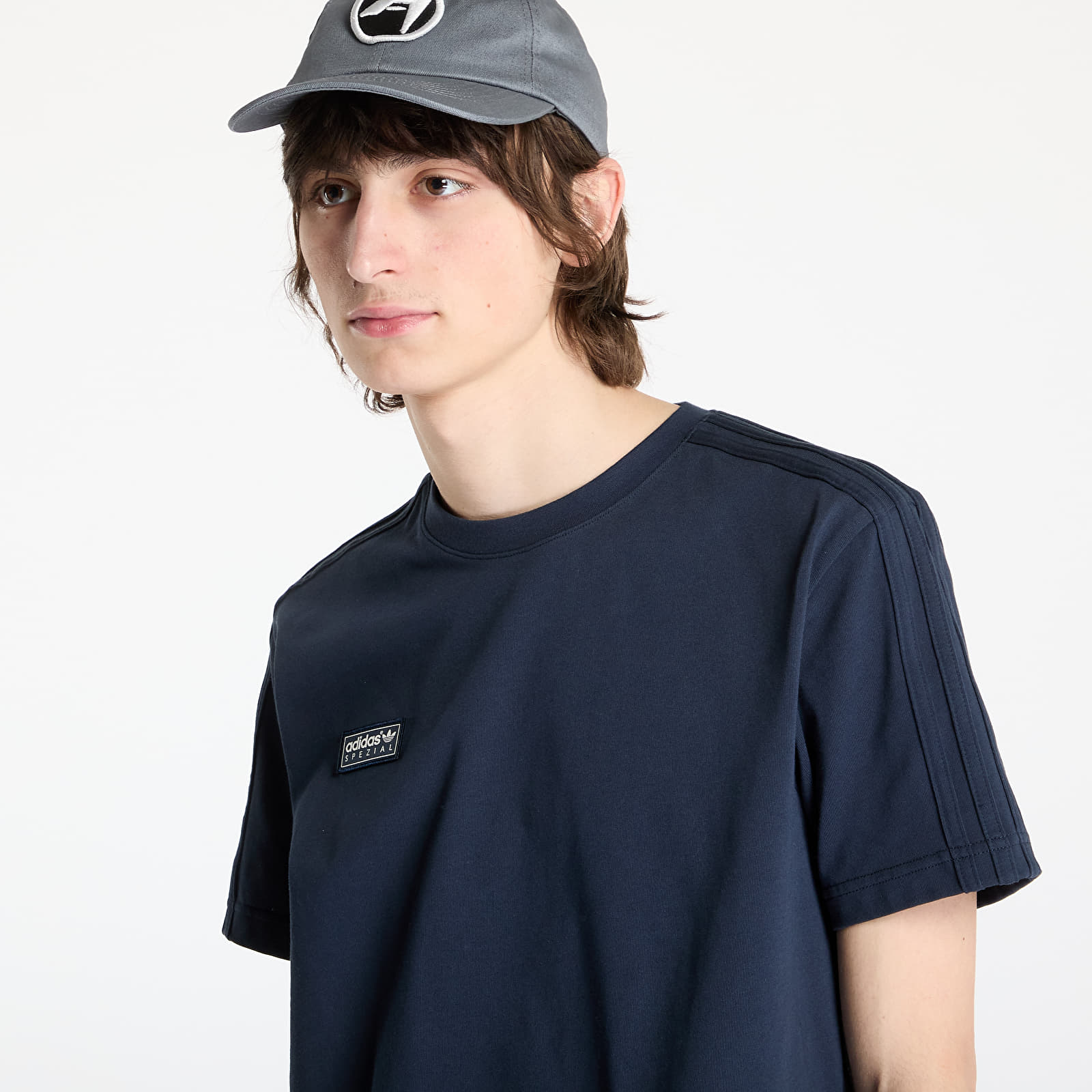 Tricouri bărbați adidas Brockhall Spezial Tee Blue/ Night Navy