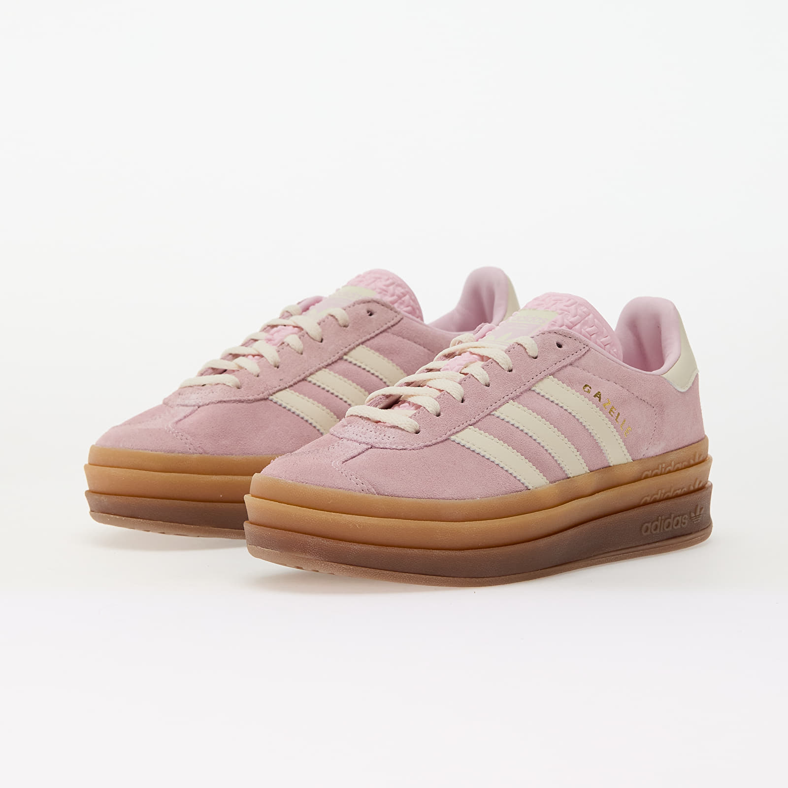 Women's shoes adidas Gazelle Bold W Clear Pink/ Crew White/ Gold Metallic