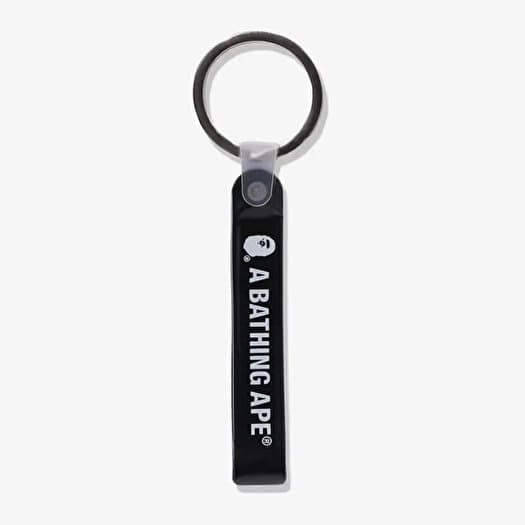 A BATHING APE Bape Rubber Loop Keychain Black
