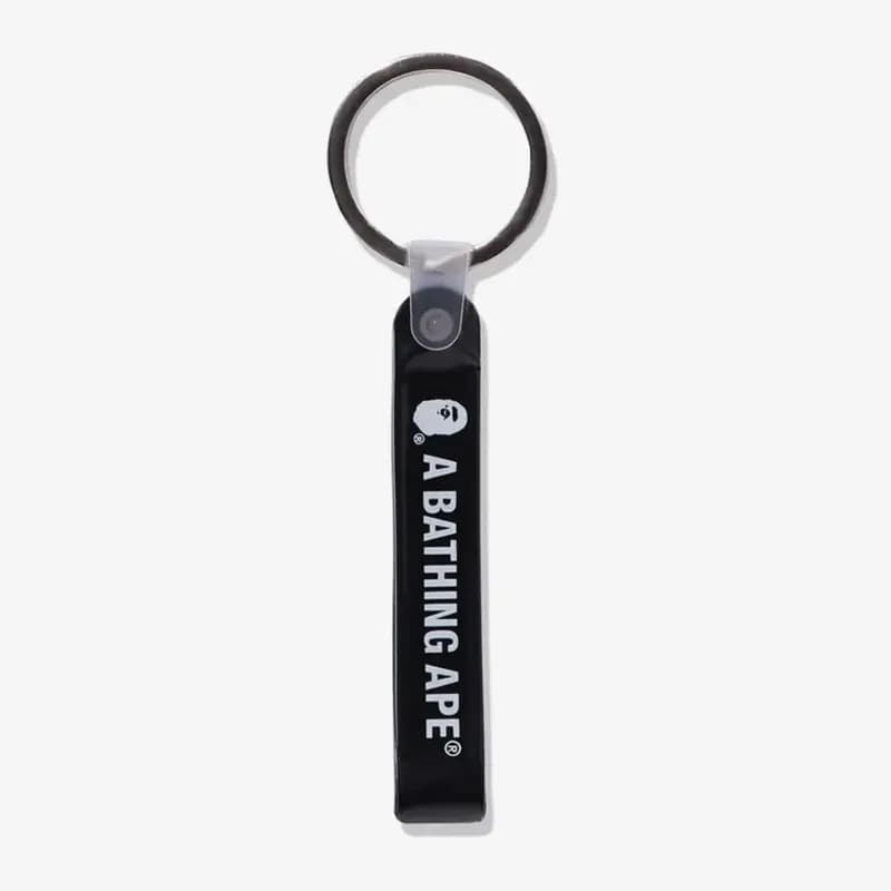 Klíčenky A BATHING APE Bape Rubber Loop Keychain Black