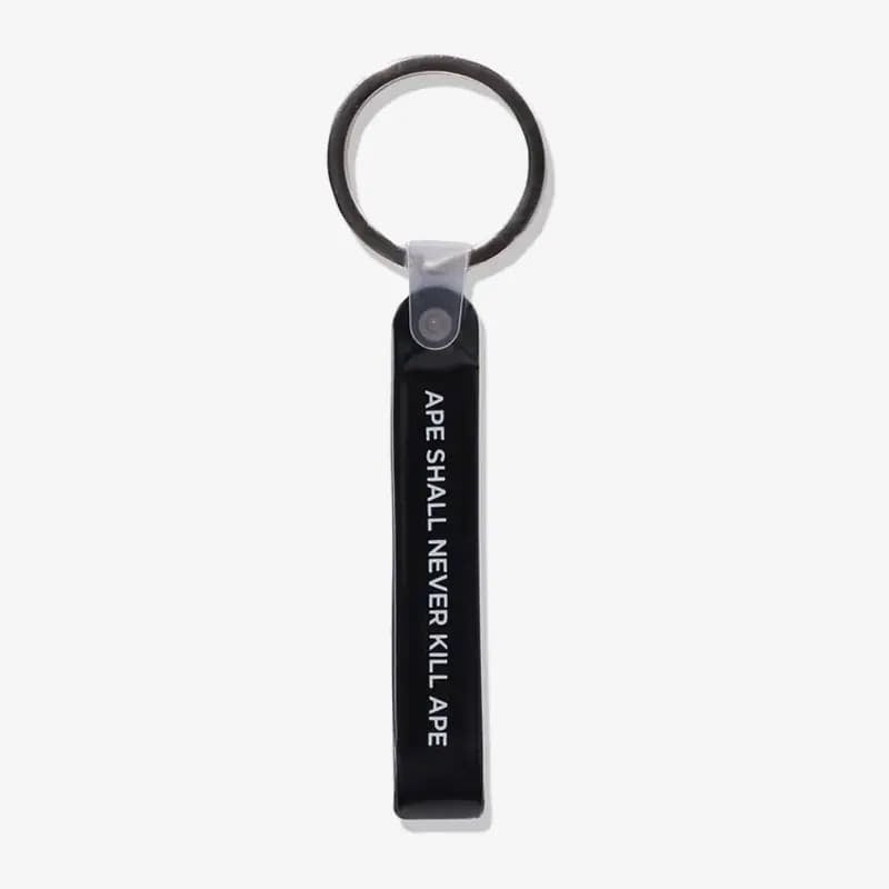 Klíčenky A BATHING APE Bape Rubber Loop Keychain Black