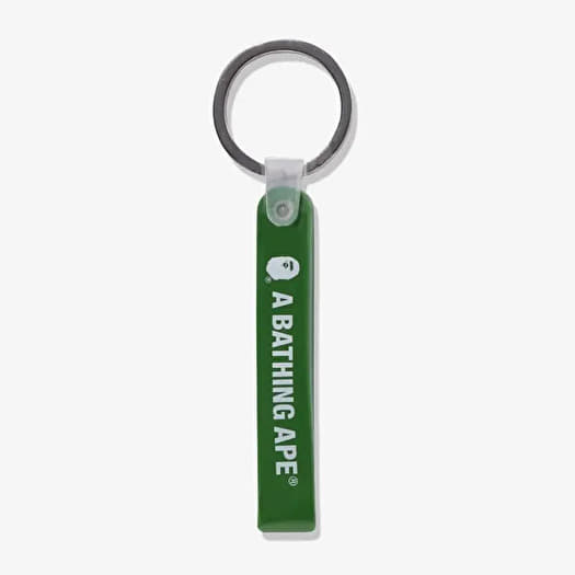 A BATHING APE Bape Rubber Loop Keychain Olive Drab