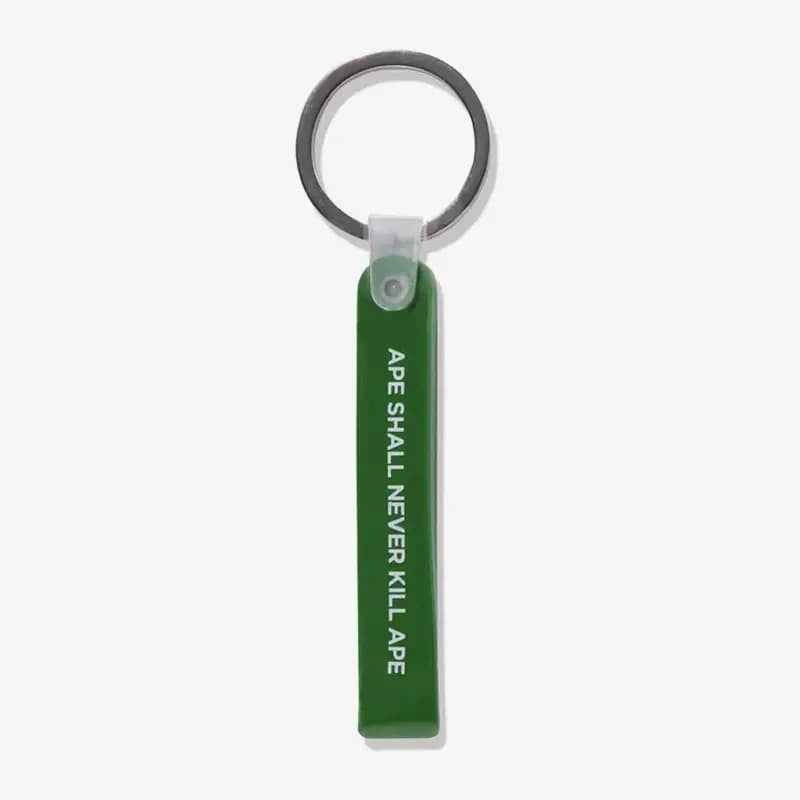 Klíčenky A BATHING APE Bape Rubber Loop Keychain Olive Drab