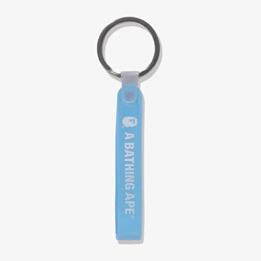 A BATHING APE Bape Rubber Loop Keychain SAX