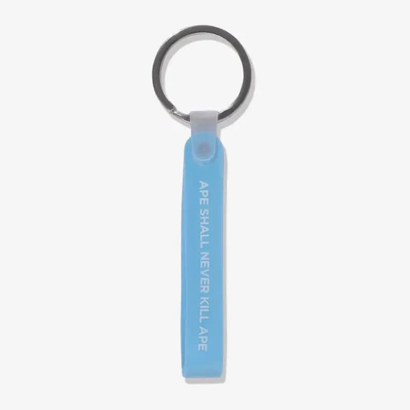 Klíčenky A BATHING APE Bape Rubber Loop Keychain SAX