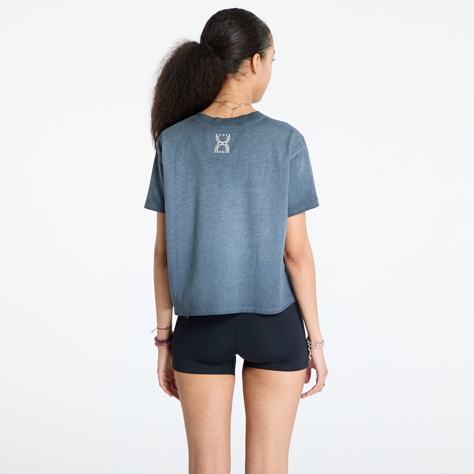 Women's T-shirts Under Armour Run 96 Graphic Shortsleeve T-Shirt Black/ White Quartz