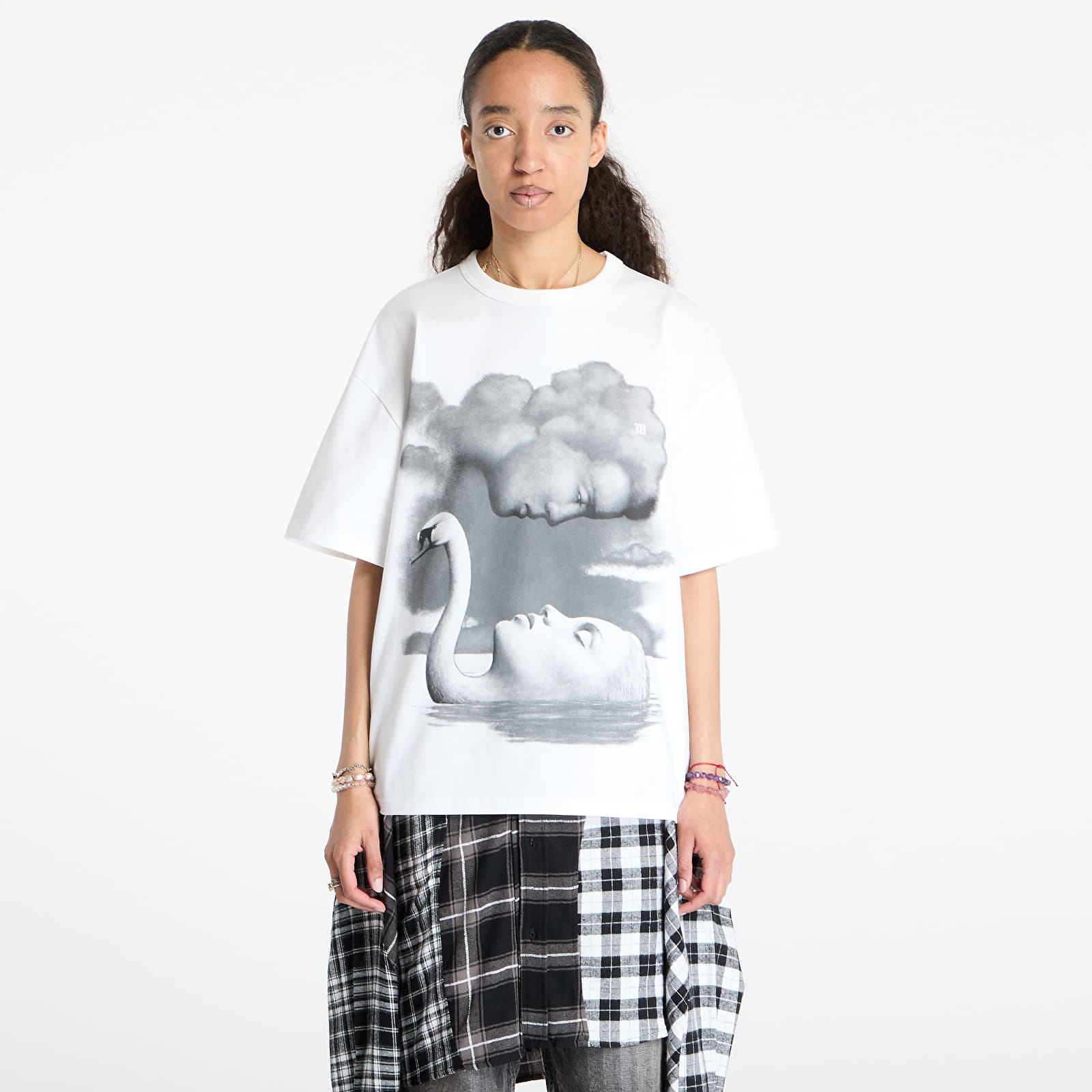 Trička MISBHV Donna Del Lago B&W T-Shirt UNISEX White/ Black