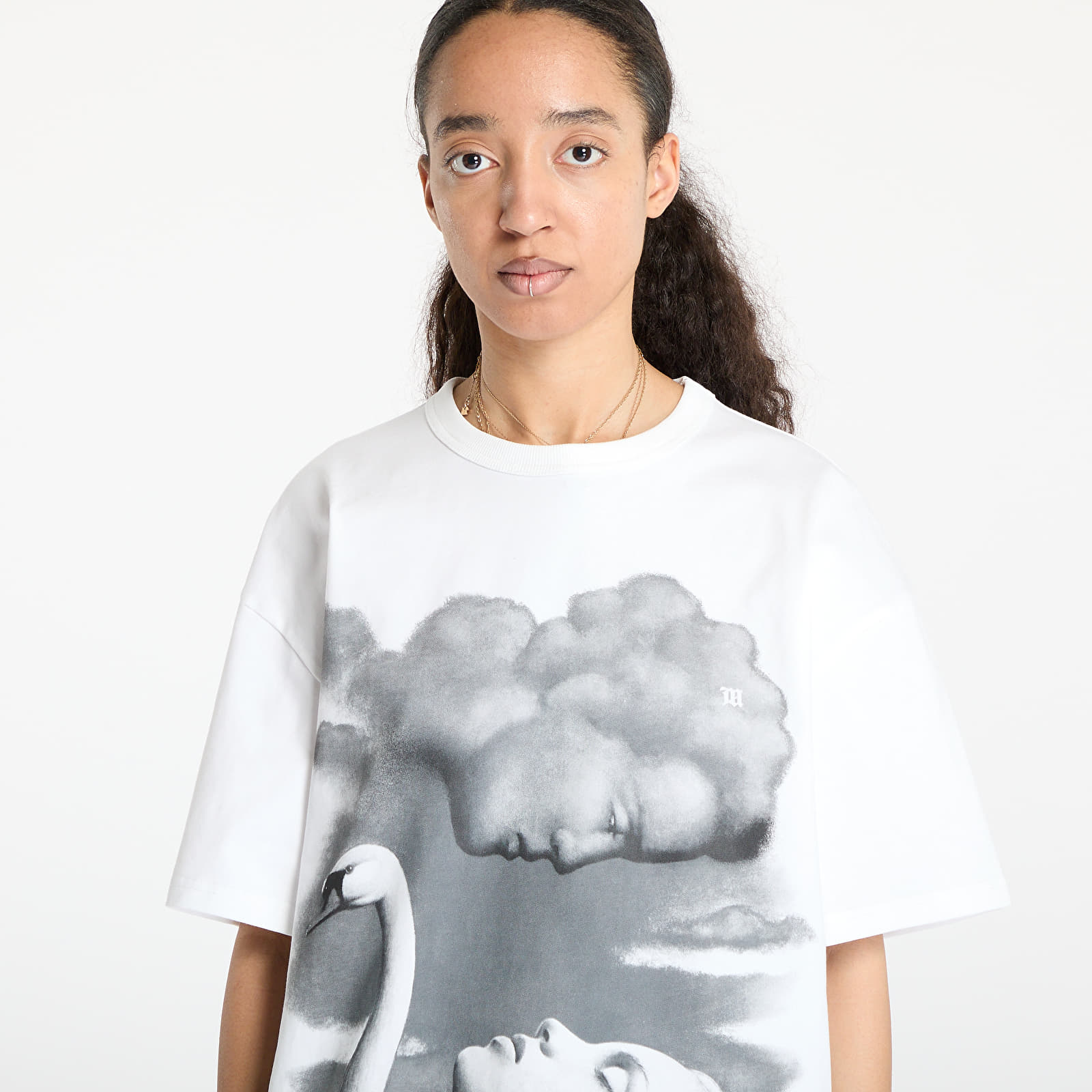 Trička MISBHV Donna Del Lago B&W T-Shirt UNISEX White/ Black