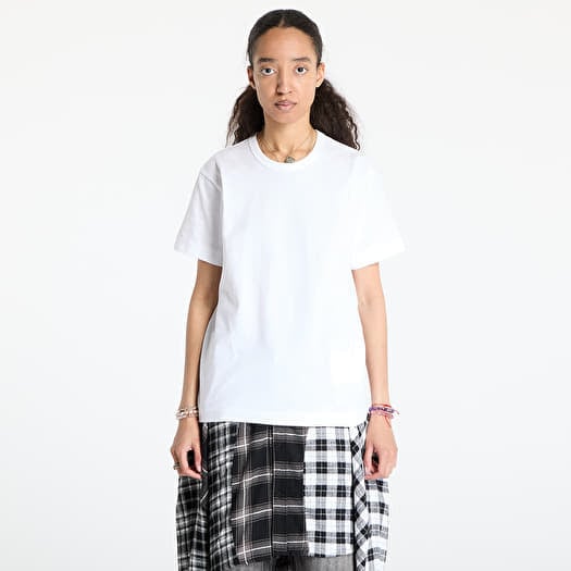 Tricou Comme des Garçons PLAY Black Emblem Knit T-Shirt UNISEX White