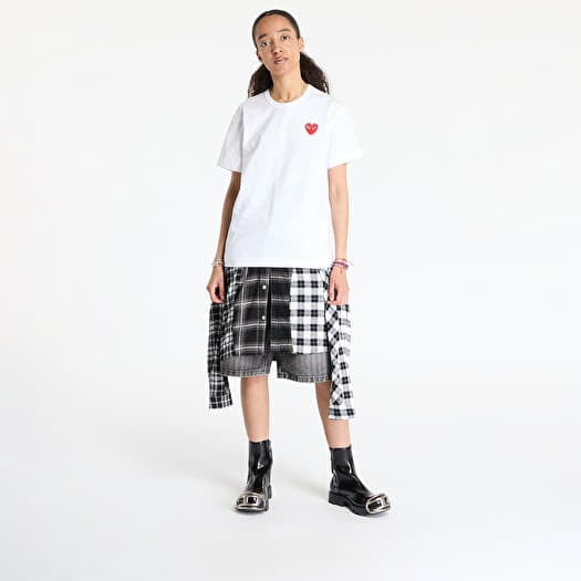 COMME des GARCONS 国内買付 UnisexT-Shirt Emblem X Rhinestone comme des garçons play t-shirt manshirt emblem x rhinestone