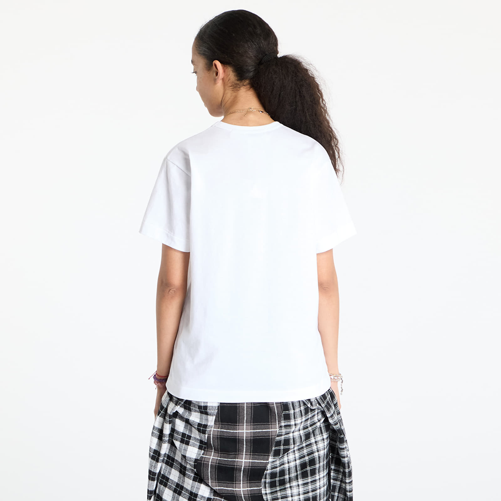 T-Shirts Comme des Garçons PLAY Emblem x Rhinestone T-Shirt UNISEX White/ Red