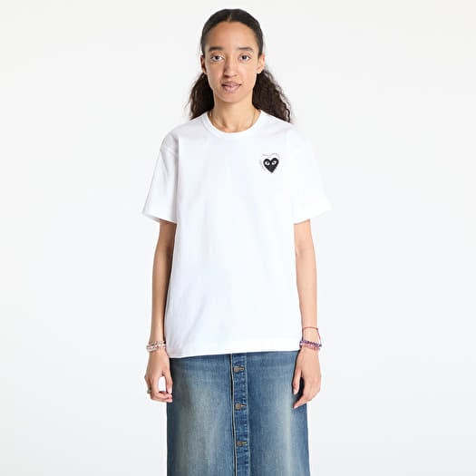 Tričko Comme des Garçons PLAY Emblem x Metalstone T-Shirt UNISEX White/ Black