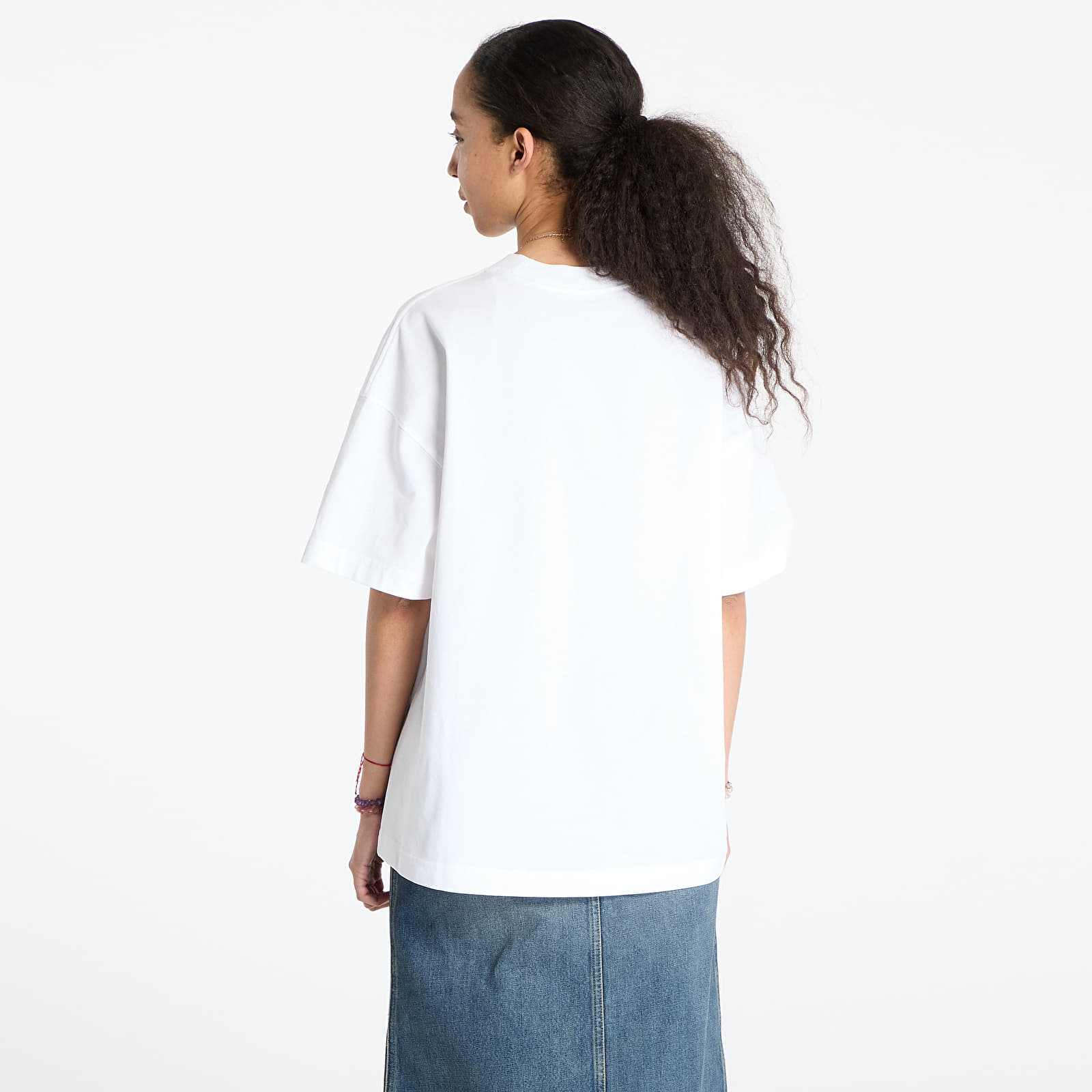 Tricouri  Carhartt WIP Shortsleeve Signature Script T-Shirt UNISEX White/ Dusty Ice