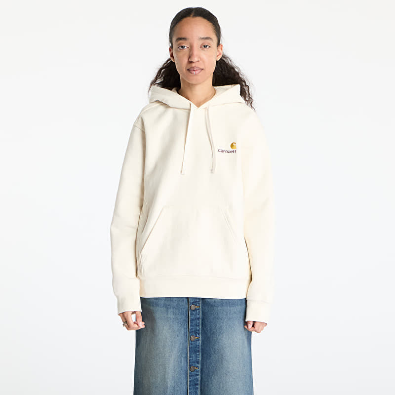 Sweatshirt Carhartt WIP Hooded American Script Sweat UNISEX Natural