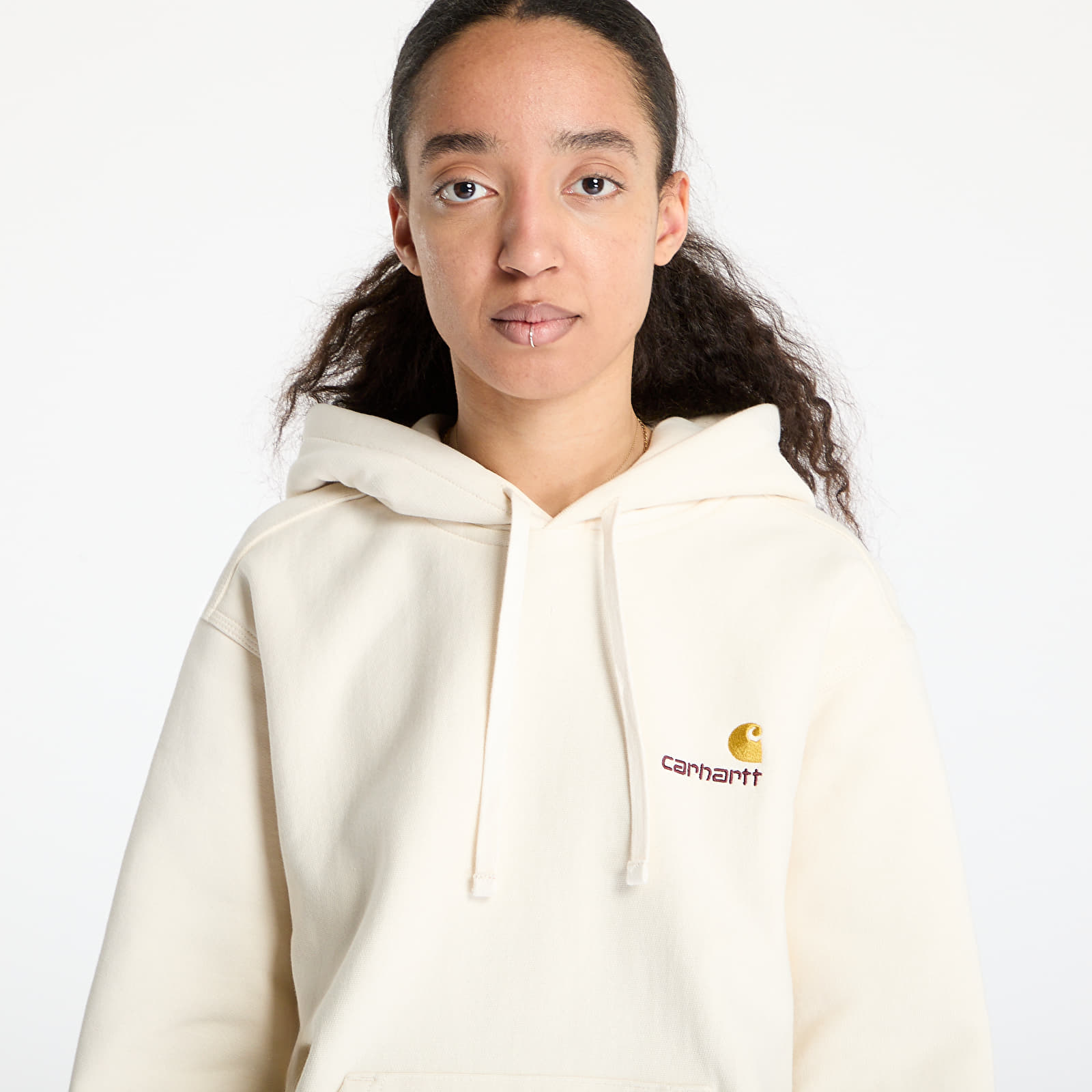 Hoodies and sweatshirts  Carhartt WIP Hooded American Script Sweat UNISEX Natural