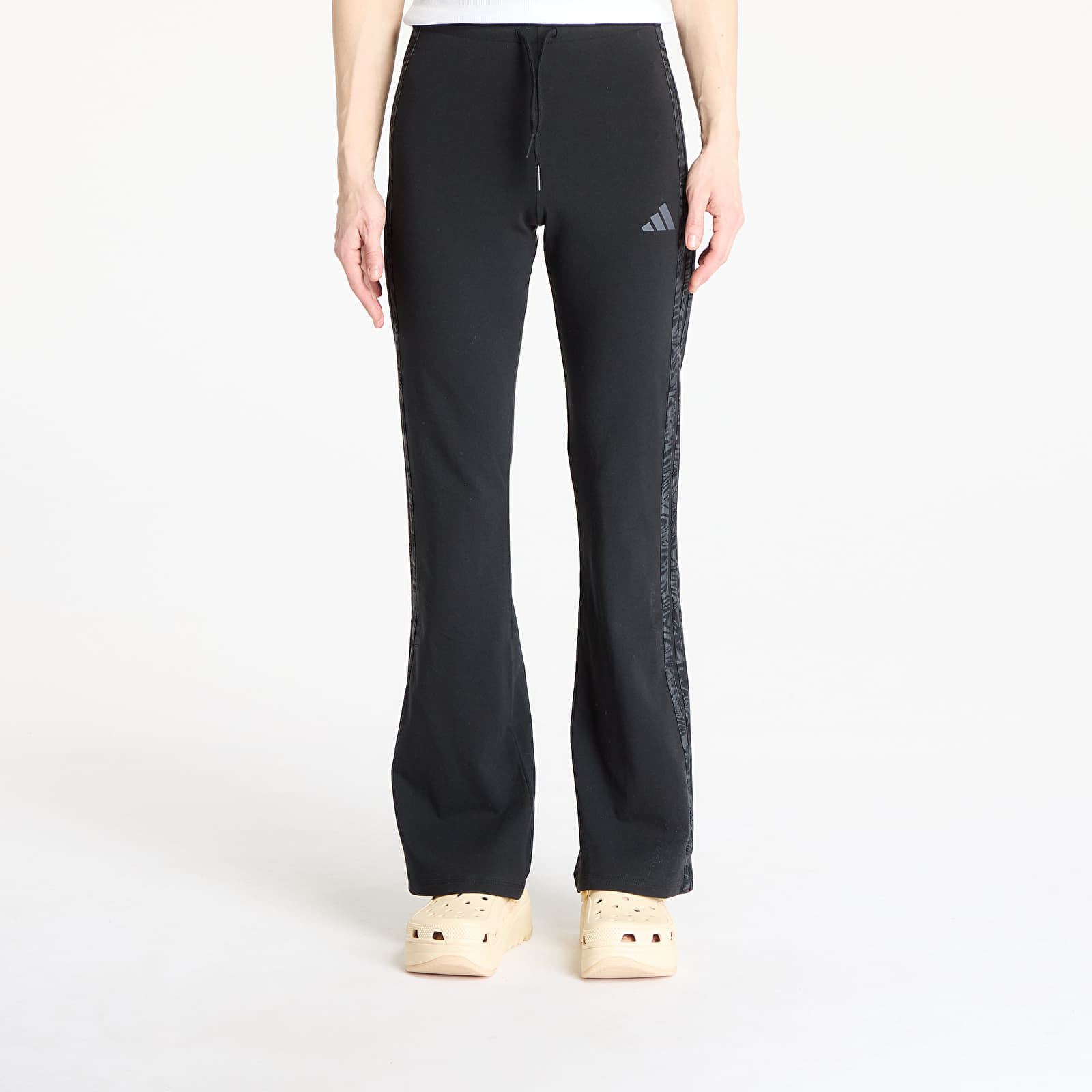 adidas Essentials 3 Stripes Print Cotton Leggings Black S
