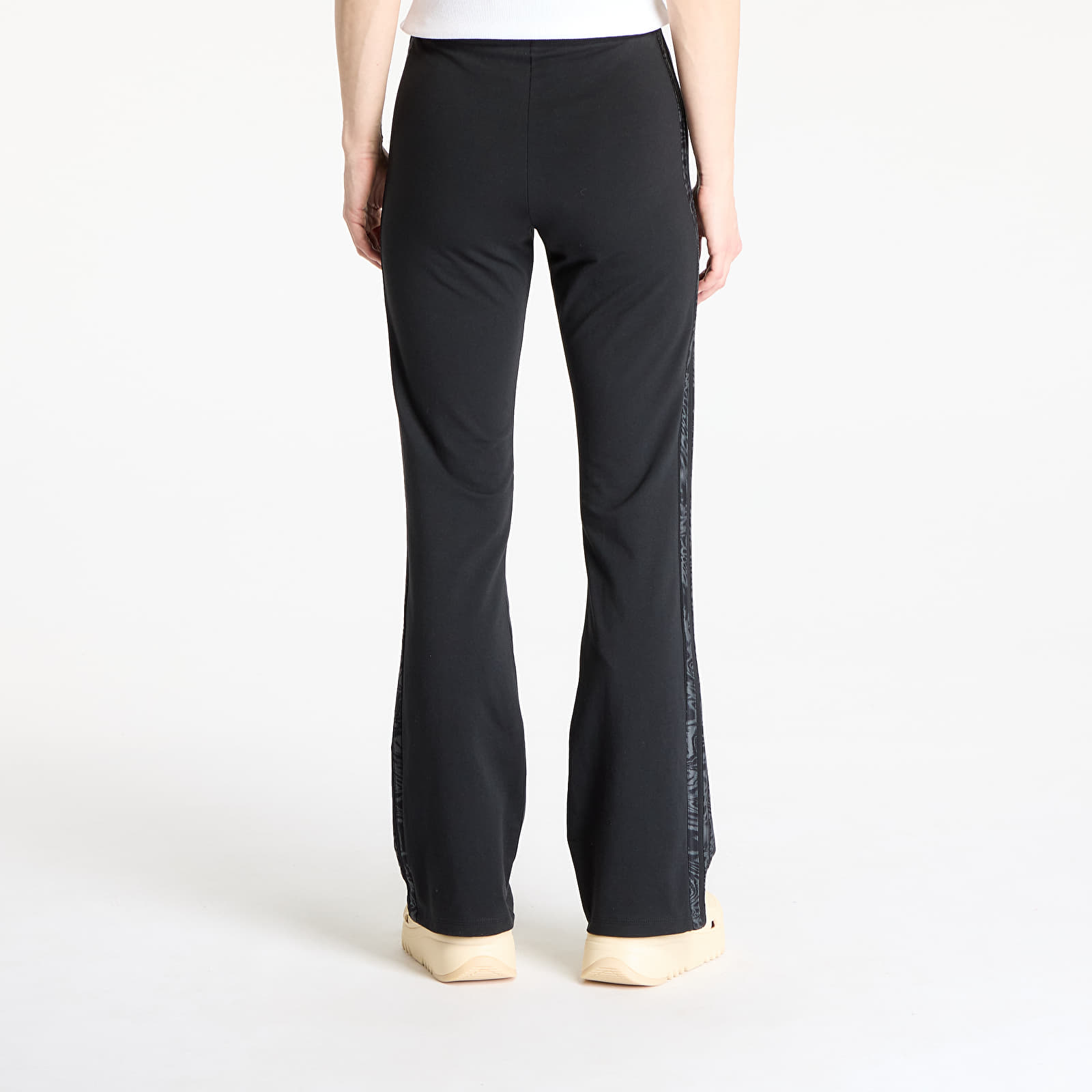 Sieviešu legingi adidas Essentials 3 Stripes Print Cotton Leggings Black