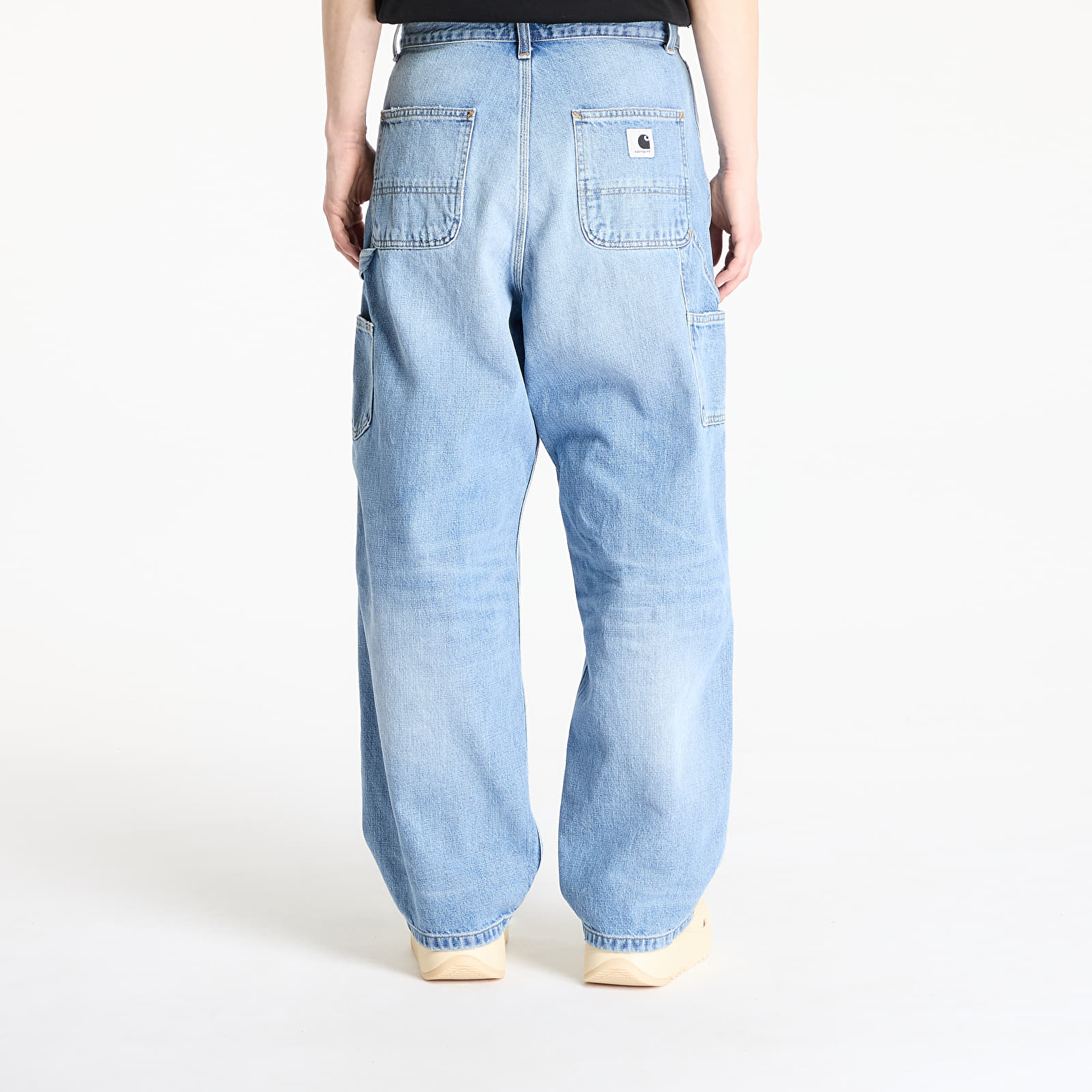 Bukser til kvinder Carhartt WIP W' Brandon Double Knee Pant Blue Burst Washed