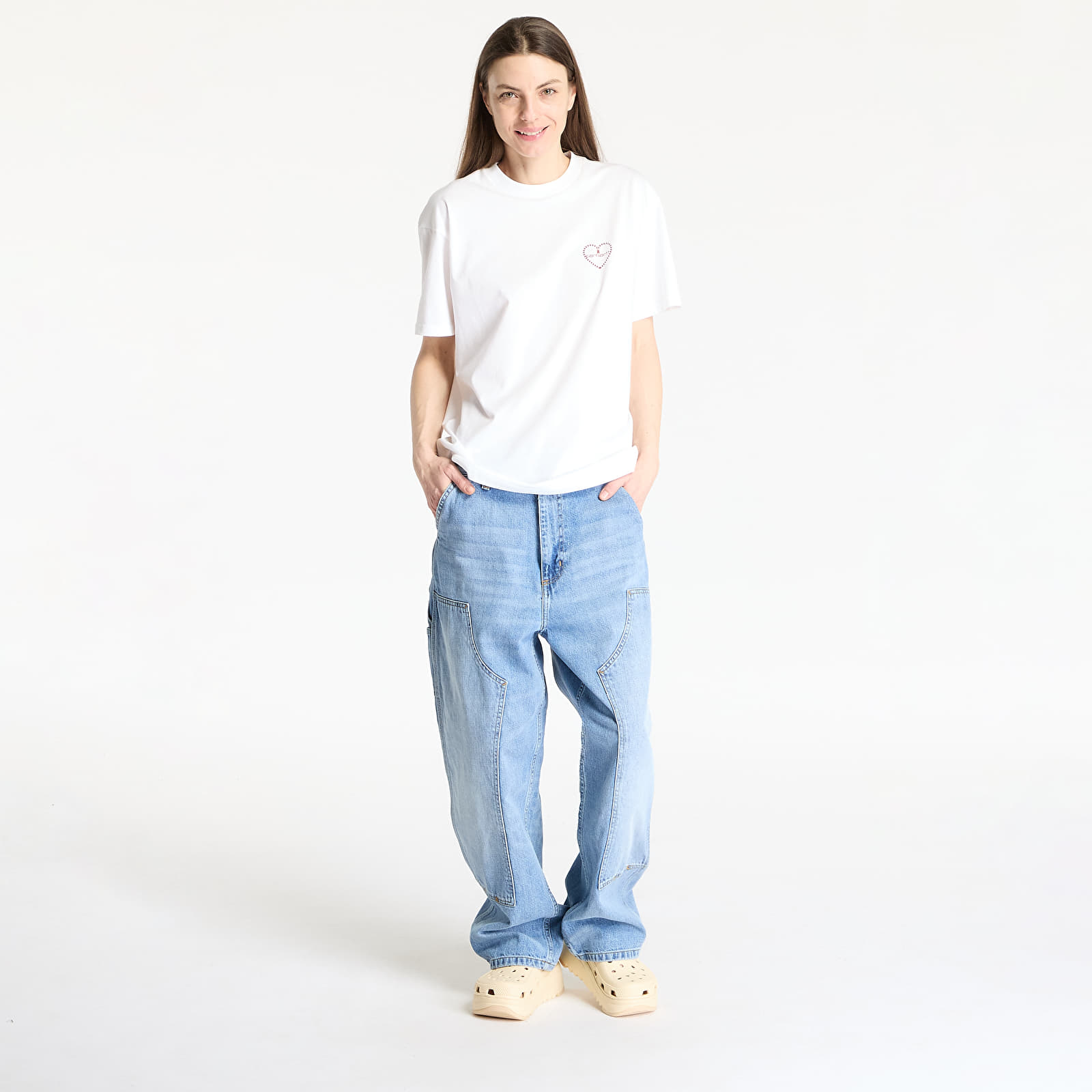 Men's T-shirts Carhartt WIP S/S Furoshiki T-Shirt White/ Red