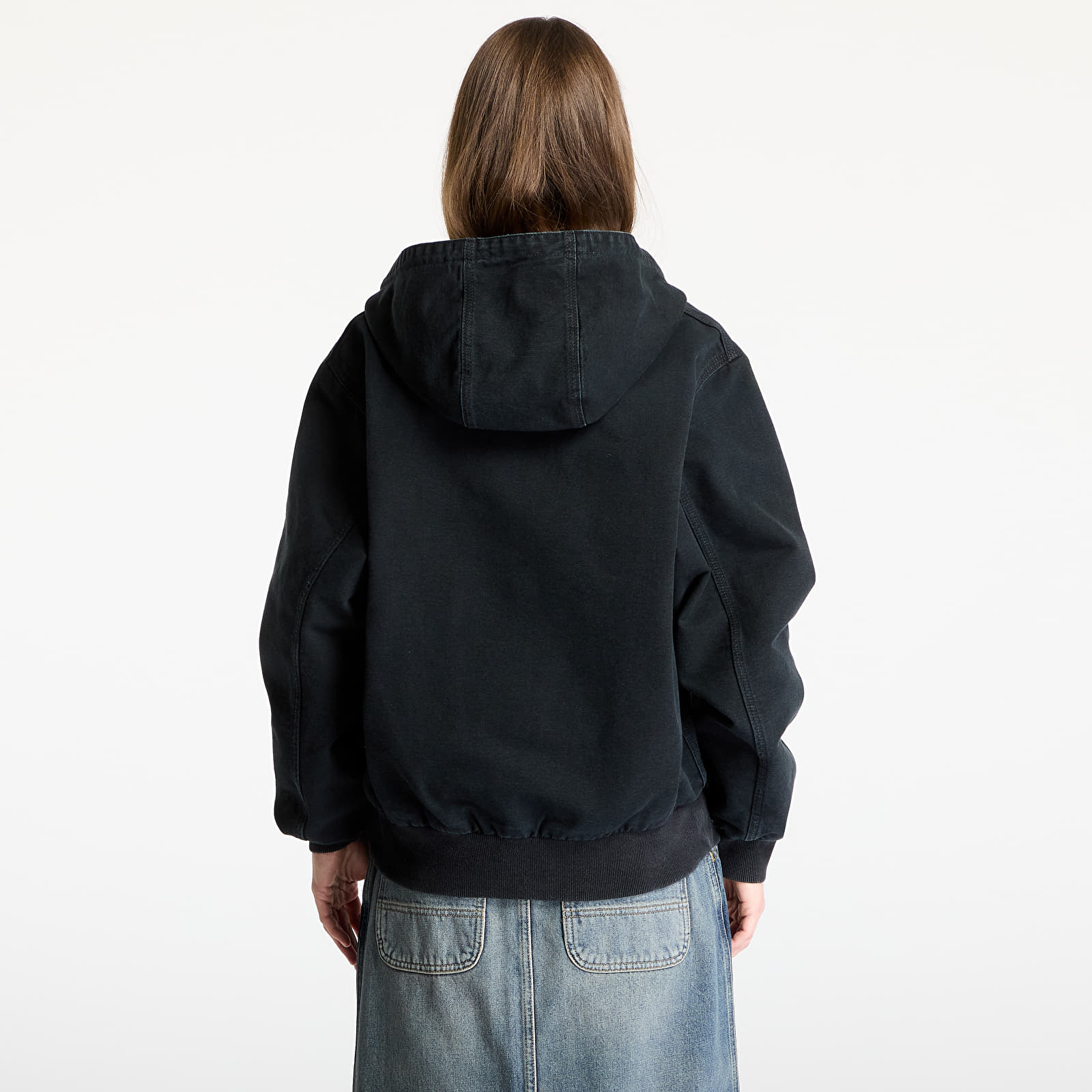 Herrenjacken Carhartt WIP OG Active Jacket Black Stone Canvas