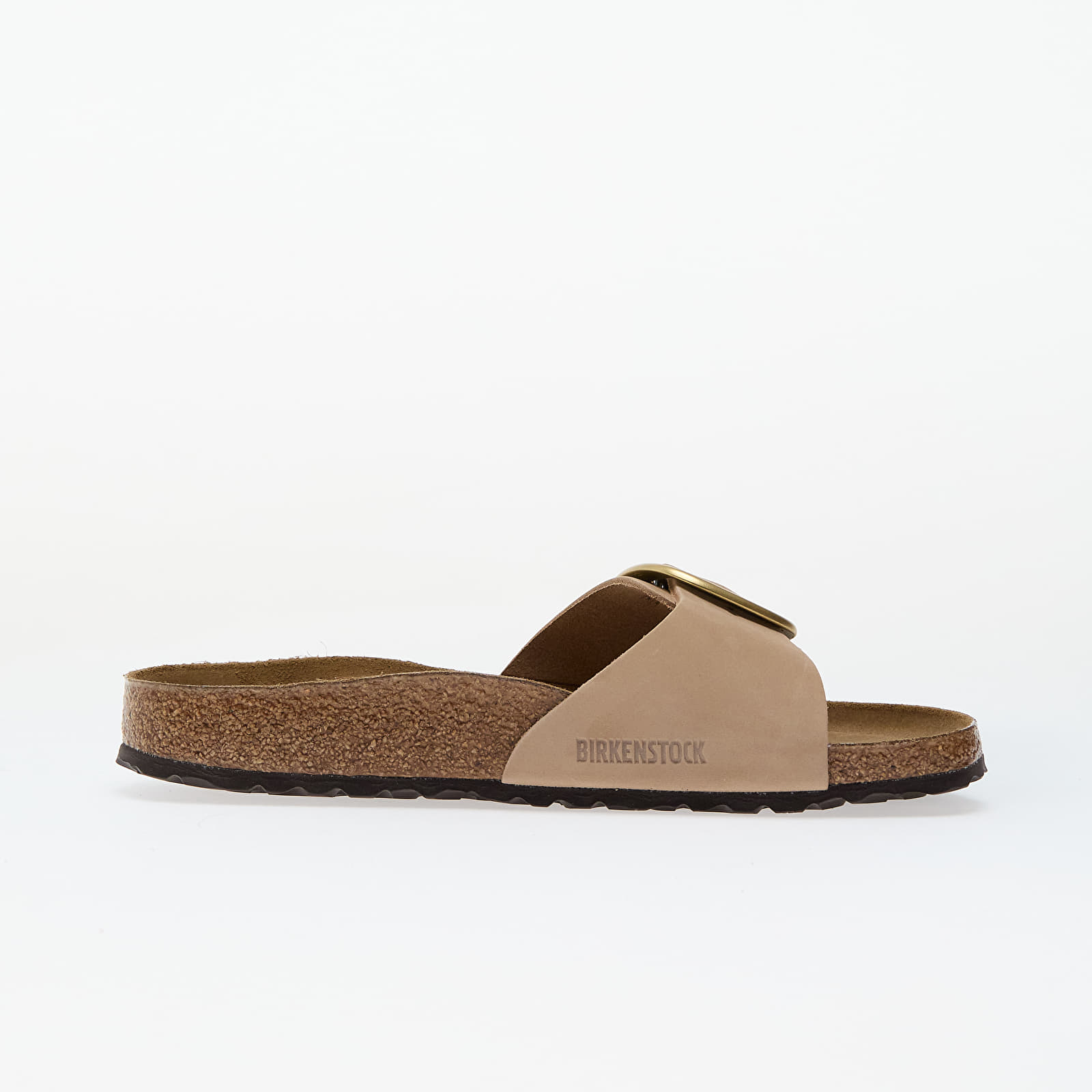 Women's shoes Birkenstock Madrid Big Buckle Natural Leather Nubuck Sandcastle