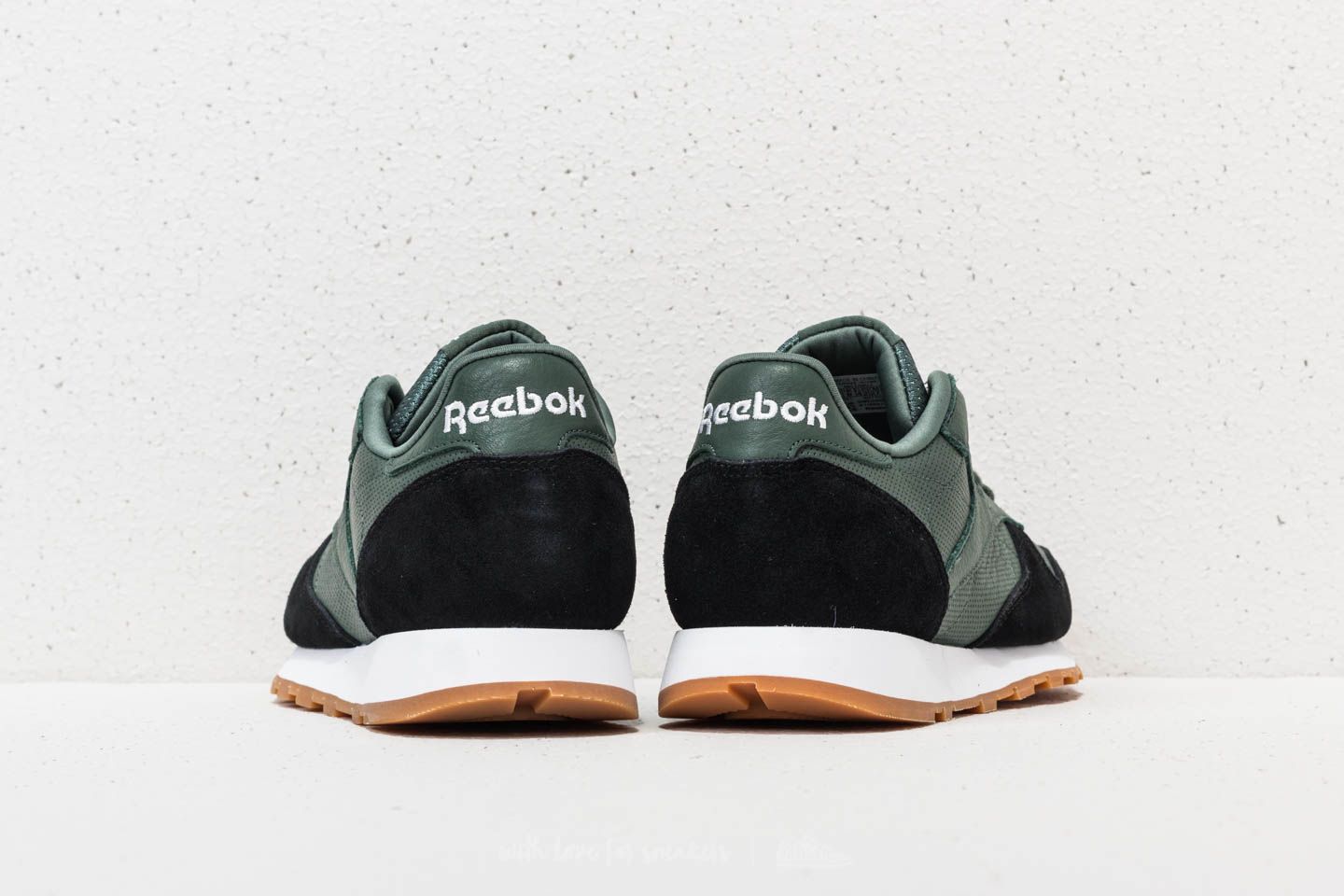 Reebok classic leather outlet chalk green
