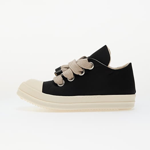 Rick Owens DRKSHDW Jumbo Lace Puffer Low Sneaks Black/ Milk/ Milk
