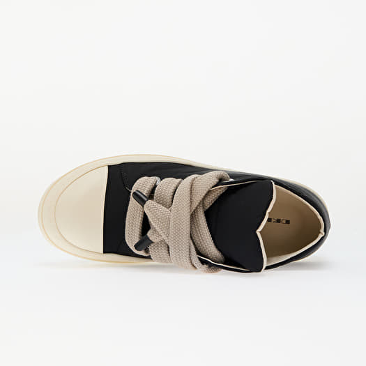 Rick Owens DRKSHDW Jumbo Lace Puffer Low Sneaks Black/ Milk/ Milk