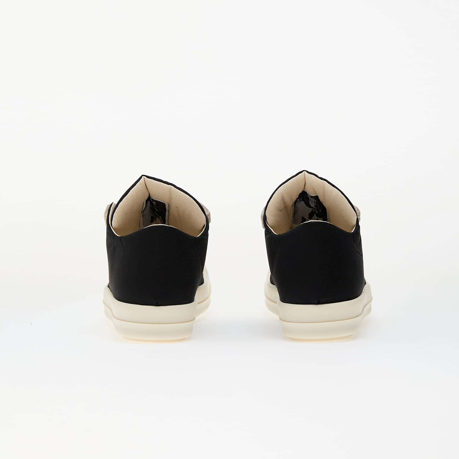Men's shoes Rick Owens DRKSHDW Jumbo Lace Puffer Low Sneaks Black/ Milk/ Milk