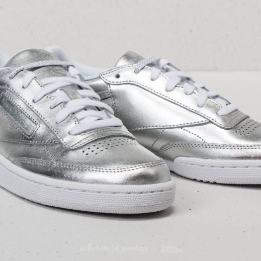 Silver reeboks sale
