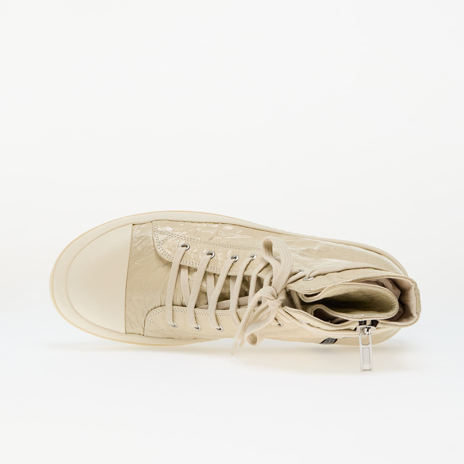 Sapatos de homem Rick Owens DRKSHDW Sneaks Parchment/ Milk/ Milk