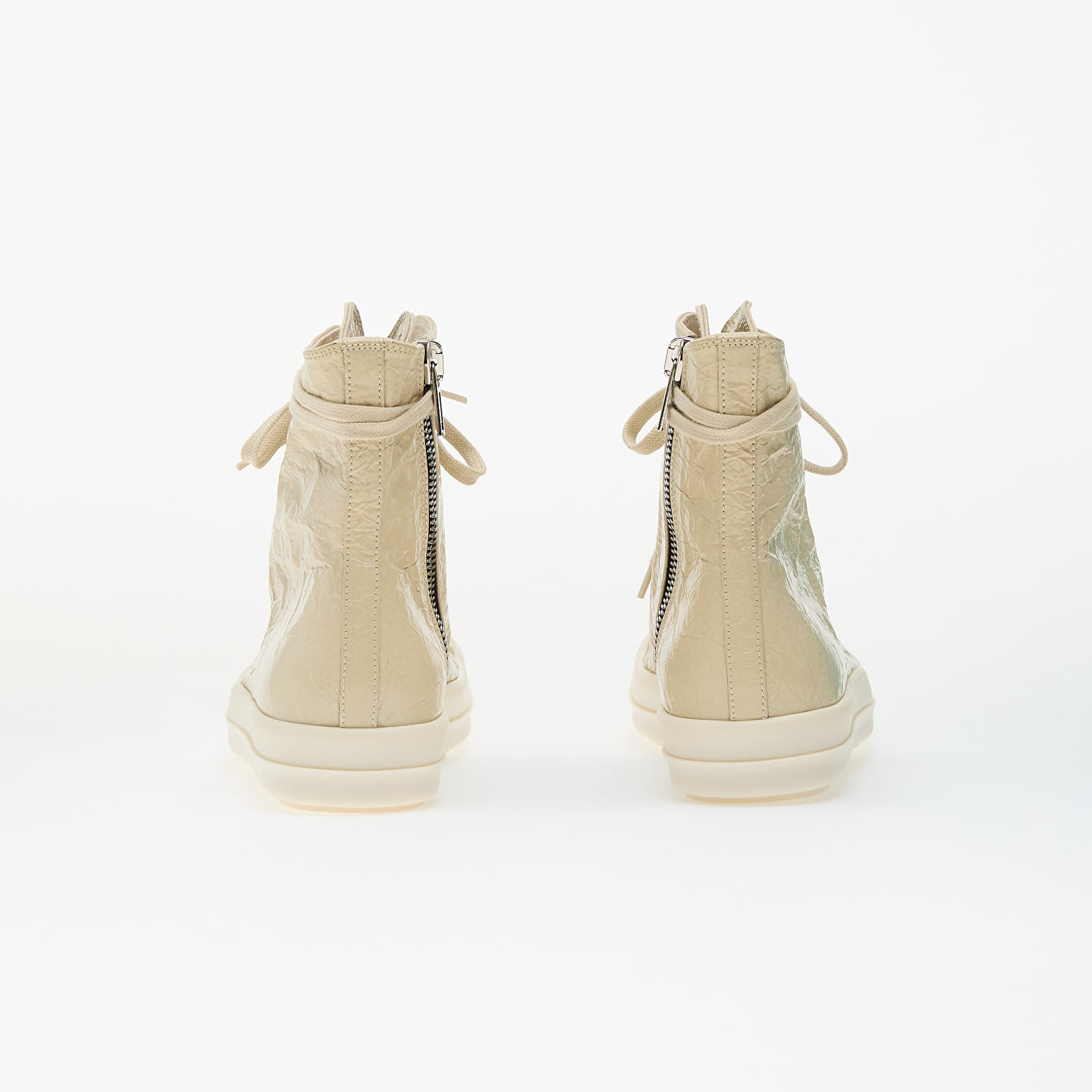 Sapatos de homem Rick Owens DRKSHDW Sneaks Parchment/ Milk/ Milk