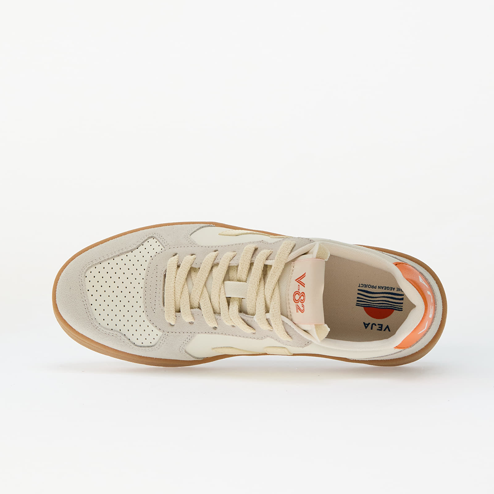 Women's shoes Veja W V-82 Leather Pure Calcaire Fury