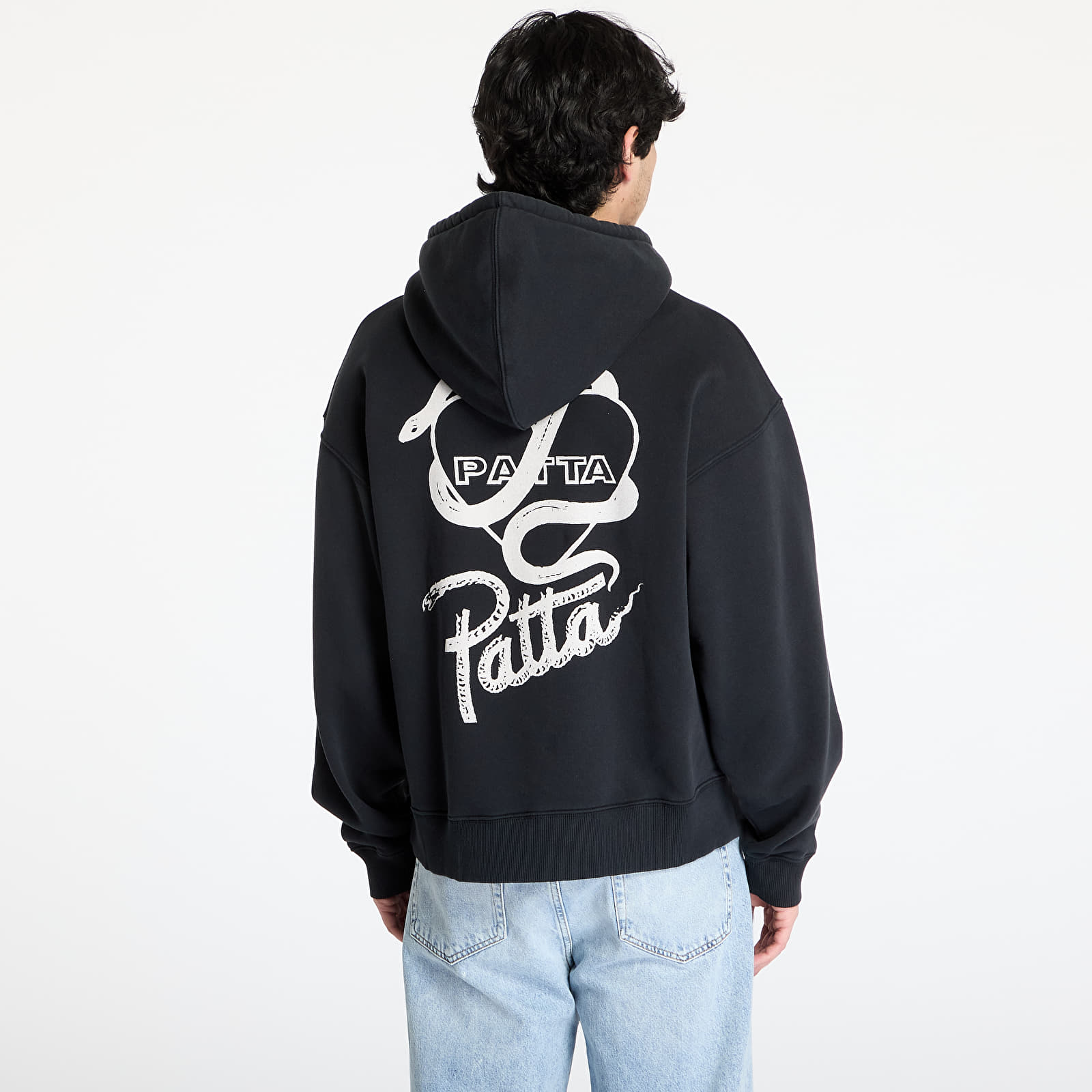Sweatjacken und Sweatshirts Patta Snake Heart Boxy Hooded Sweater UNISEX Black