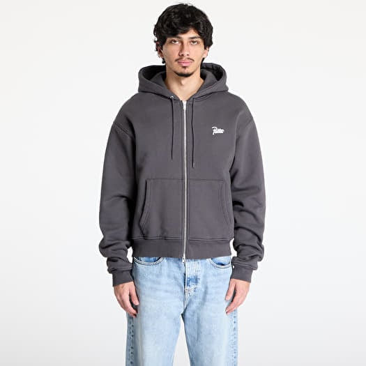 Patta Classic Zip-Up Hooded Sweater UNISEX Forged Iron