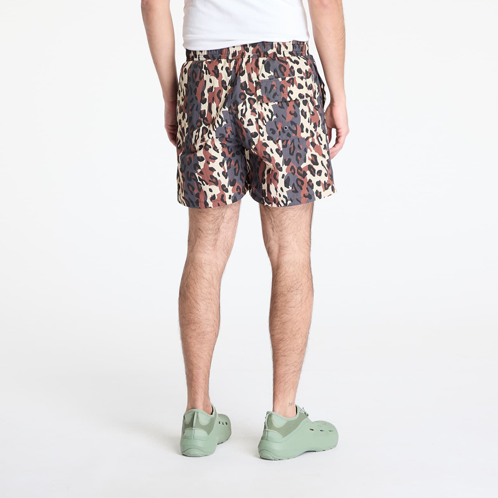 Męskie stroje kąpielowe Patta City Leopard Swim Shorts Tornado