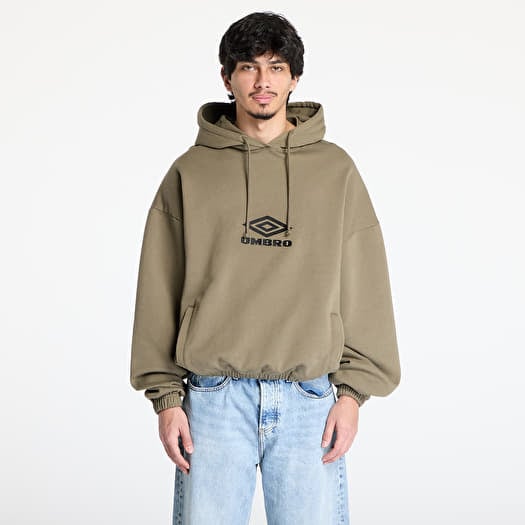 Umbro Og Logo Mask Hoodie Army Green