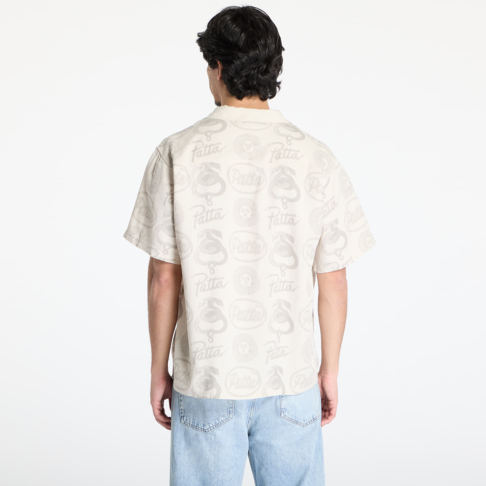 Koszule Patta Serpentes Summer Shirt UNISEX Pumic Stone
