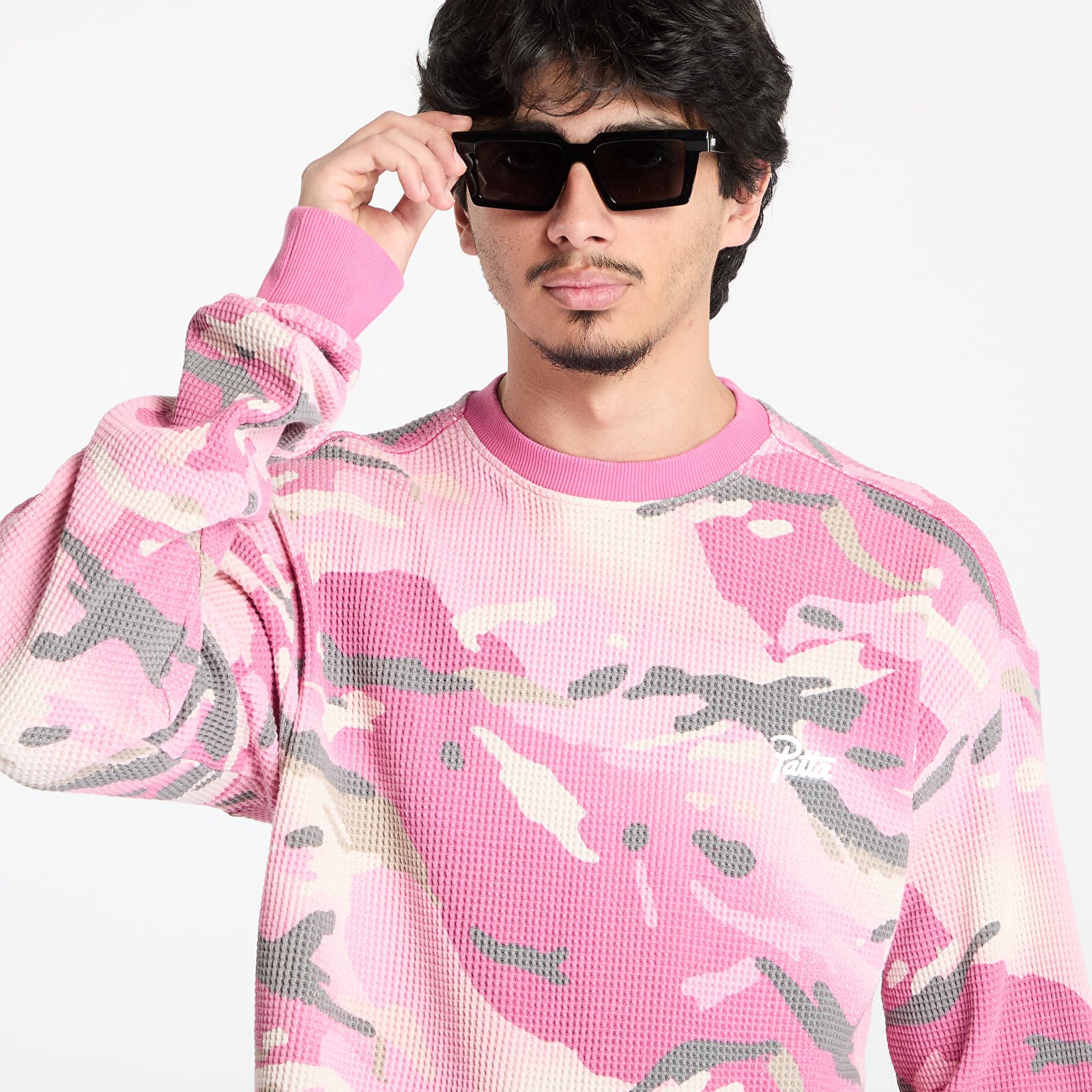 T-Shirts Patta Cactus Flower Camo Waffle Longsleeve T-Shirt UNISEX Cactus Flower