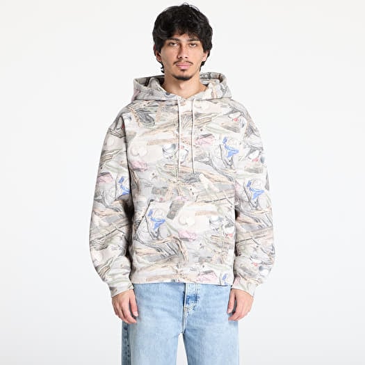 Patta Beach Print Boxy Hooded Sweater UNISEX Multi
