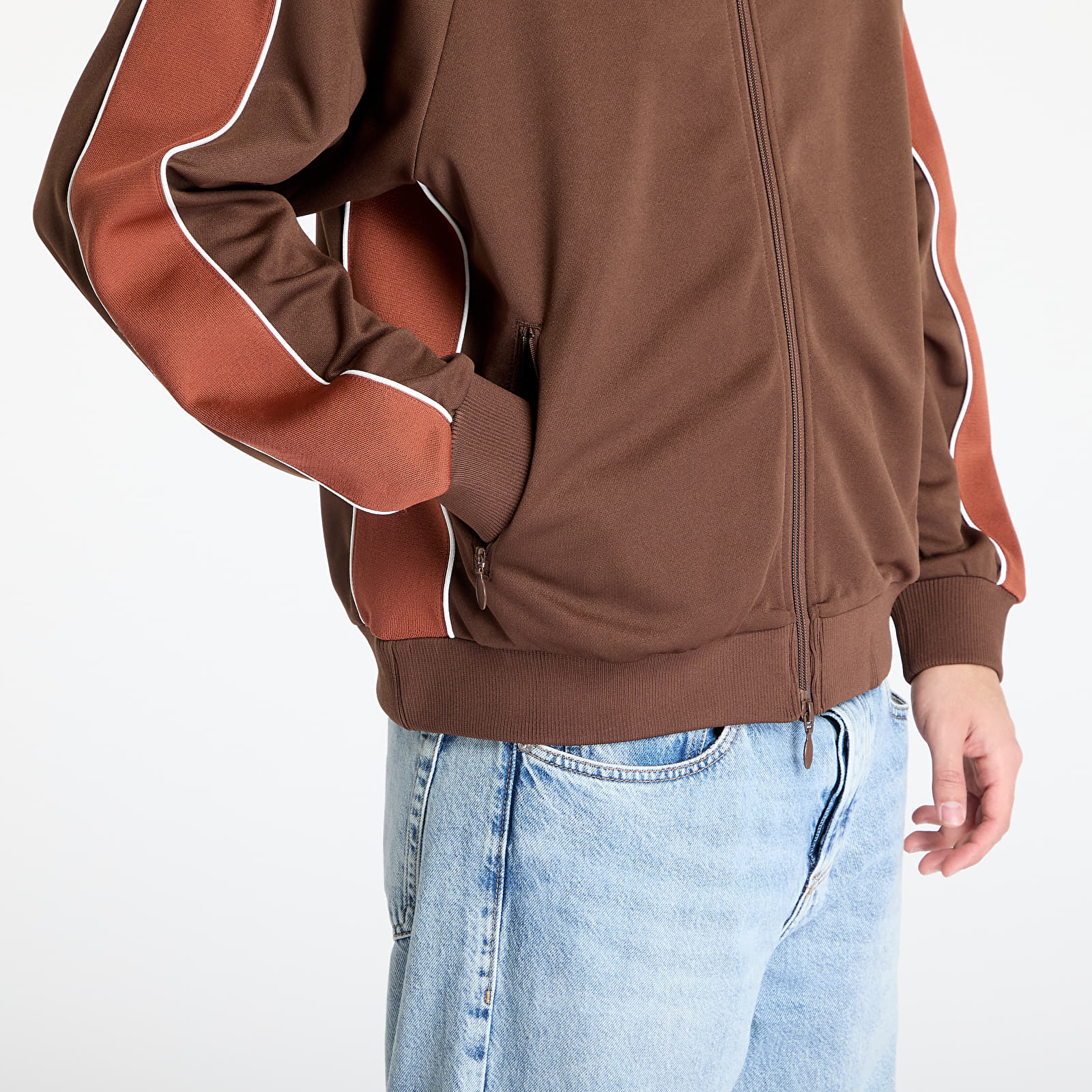 Hoodies and sweatshirts  Patta Tricot Track Jacket UNISEX Chestnut