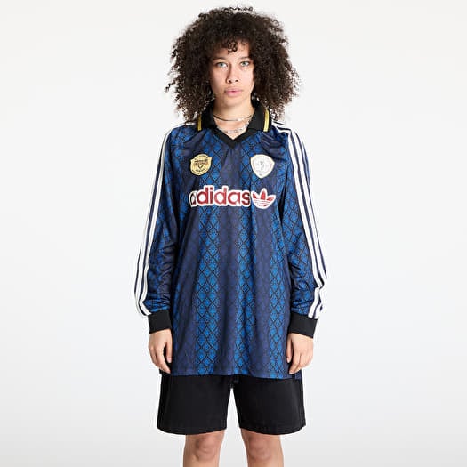 Jersey adidas Retro Sports Cricket-Inspired Longsleeve Jersey Black/ Black/ Night Indigo