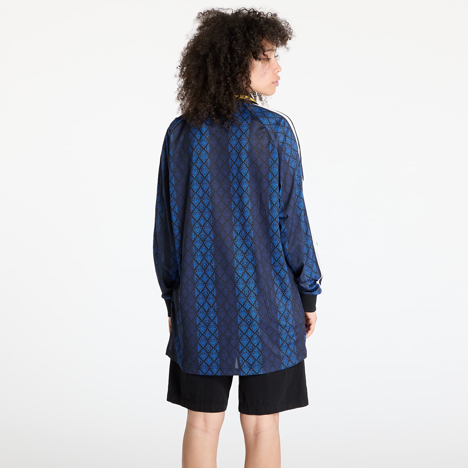 Dresy adidas Retro Sports Cricket-Inspired Longsleeve Jersey Black/ Black/ Night Indigo