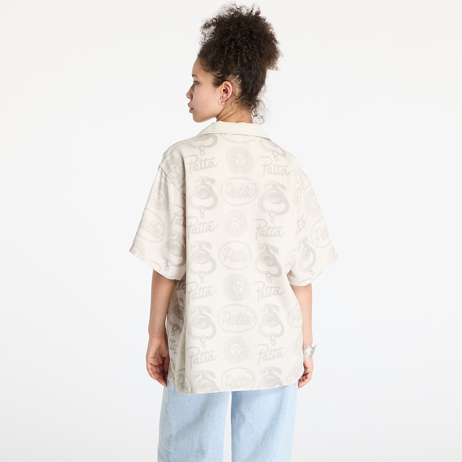 Koszule Patta Serpentes Summer Shirt UNISEX Pumic Stone