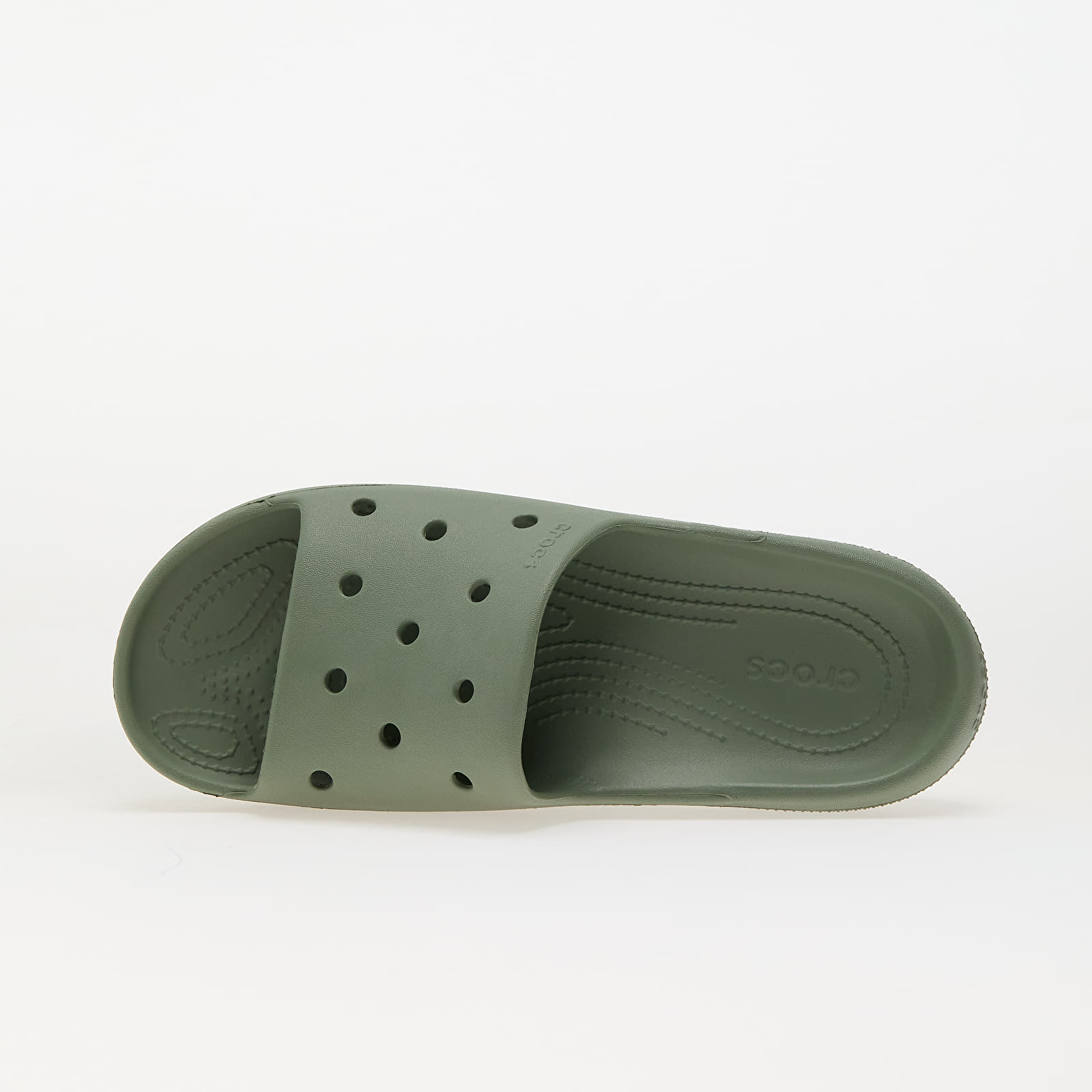 Încălțăminte și sneakerși pentru bărbați Crocs Classic Slide v2 Moss