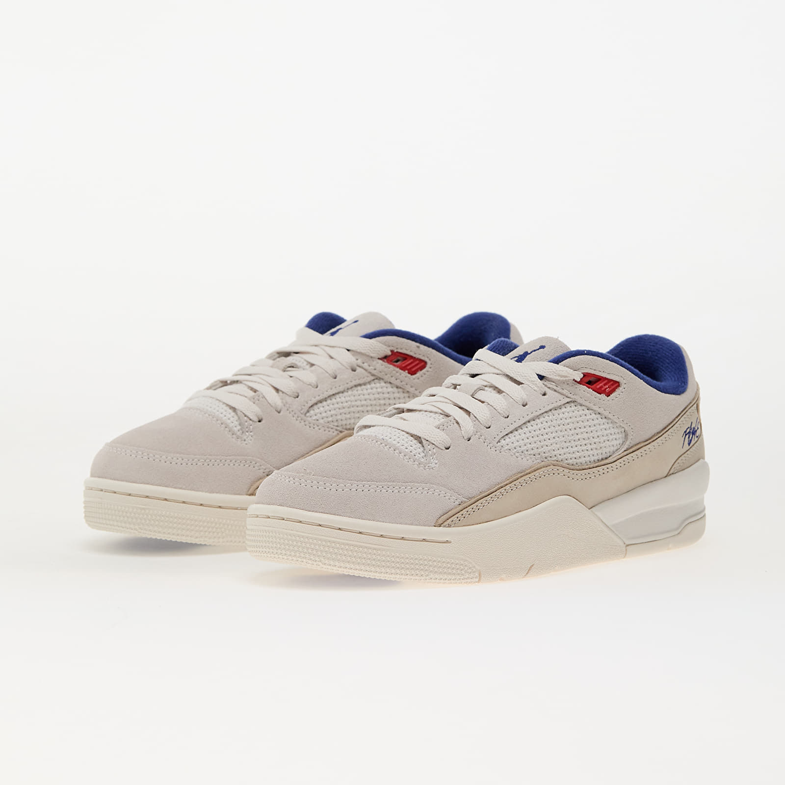 Vīriešu apavi Jordan Flight Court Phantom/ Deep Royal Blue-Chile Red
