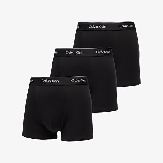 Calvin Klein Relaxed Fit Cotton Stretch Trunk 3-Pack Black